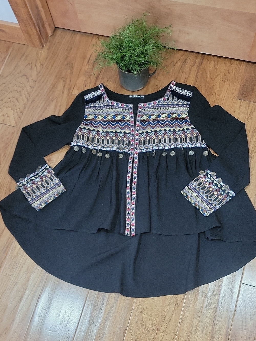 Festive Boho Gypsy Overlay Top